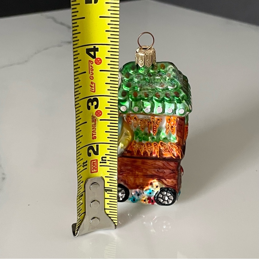 Carrot Cart Bunny Ornament by Christopher Radko - Picture 8 of 9